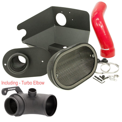 Ramair Red Ramair Heat Shield Intake Kit Turbo Elbow Included Blue Intake Hose VW MK7 Golf GTI & R, Audi A3, S3 8V, Seat Leon Cupra 280 & Skoda Octavia RS