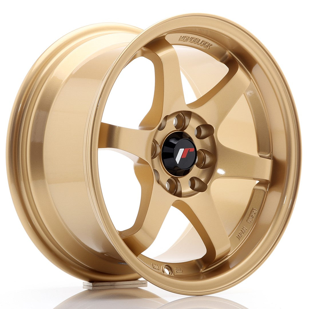 Japan Racing JR3 Alloy Wheel 15" x 8" ET25 4x100, 4x114.3 - Gold