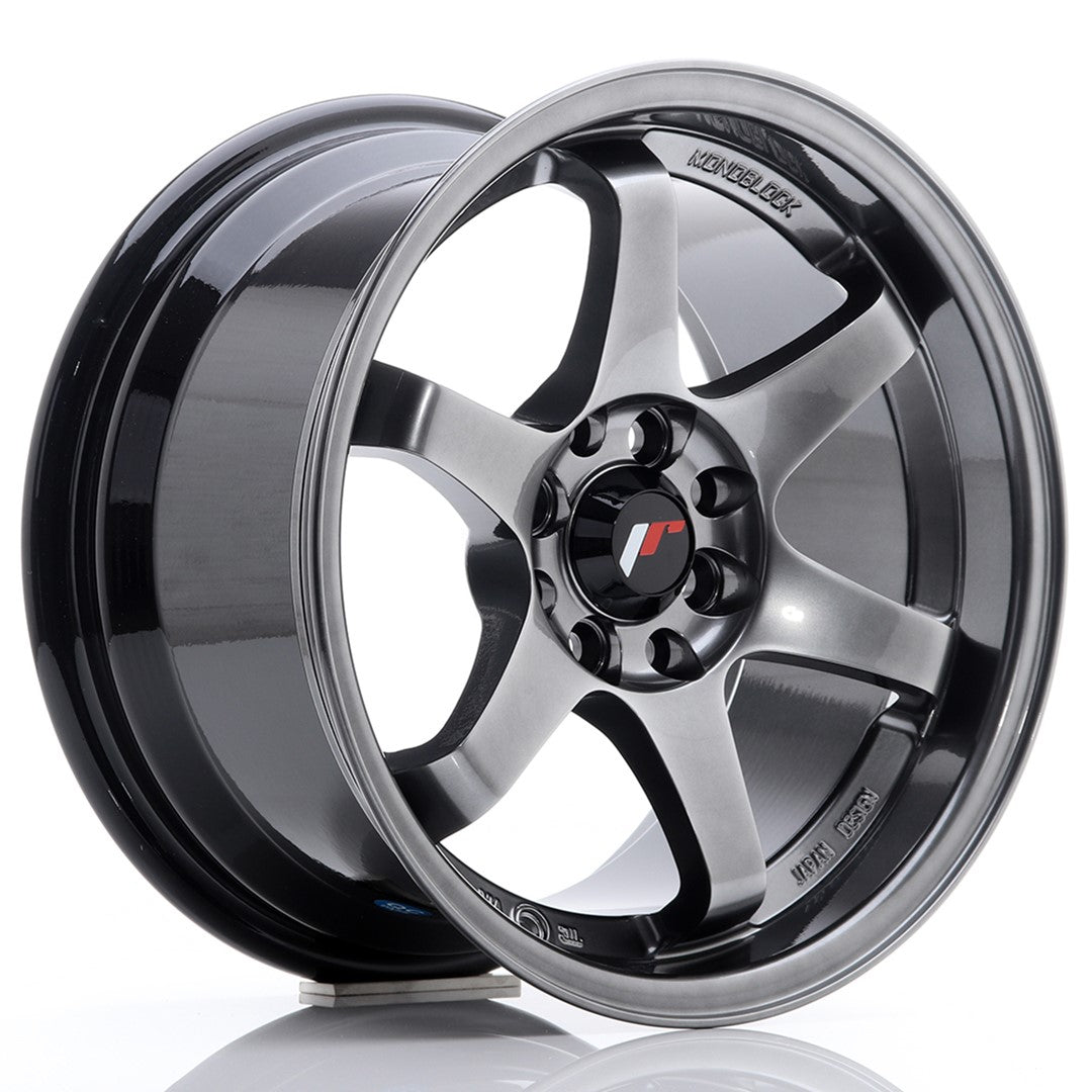 Japan Racing JR3 Alloy Wheel 15" x 8" ET25 4x100, 4x108 - Hyper Black
