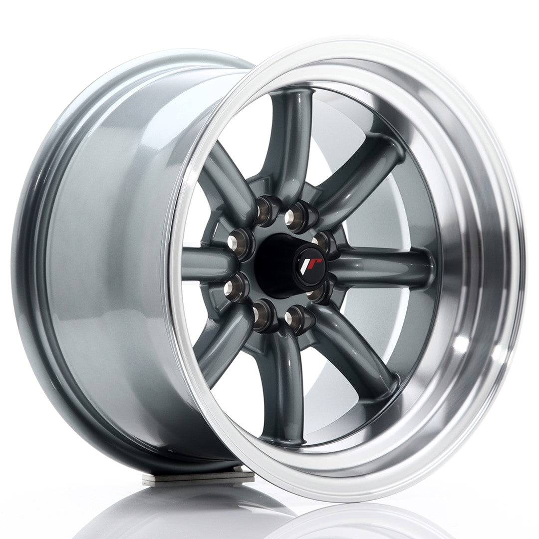 Japan Racing JR19 Alloy Wheel 15" x 9" ET-13 4x100, 4x114.3 - Gun metal