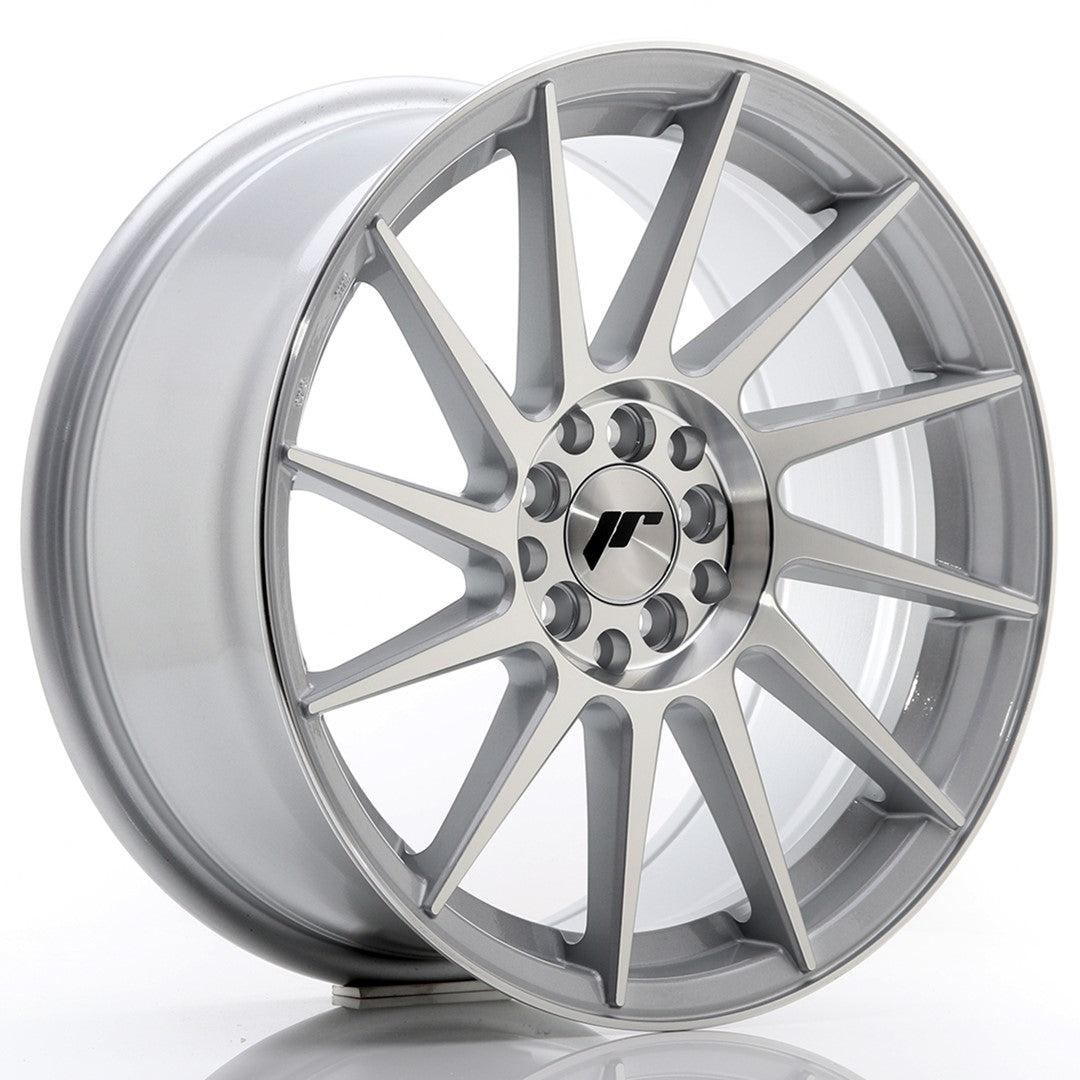 Japan Racing JR22 Alloy Wheel 17" x 8" ET35 4x100, 4x114.3 - Silver