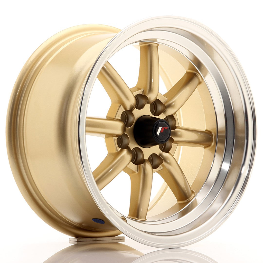 Japan Racing JR19 Alloy Wheel 15" x 8" ET0 4x100, 4x114.3 - Gold