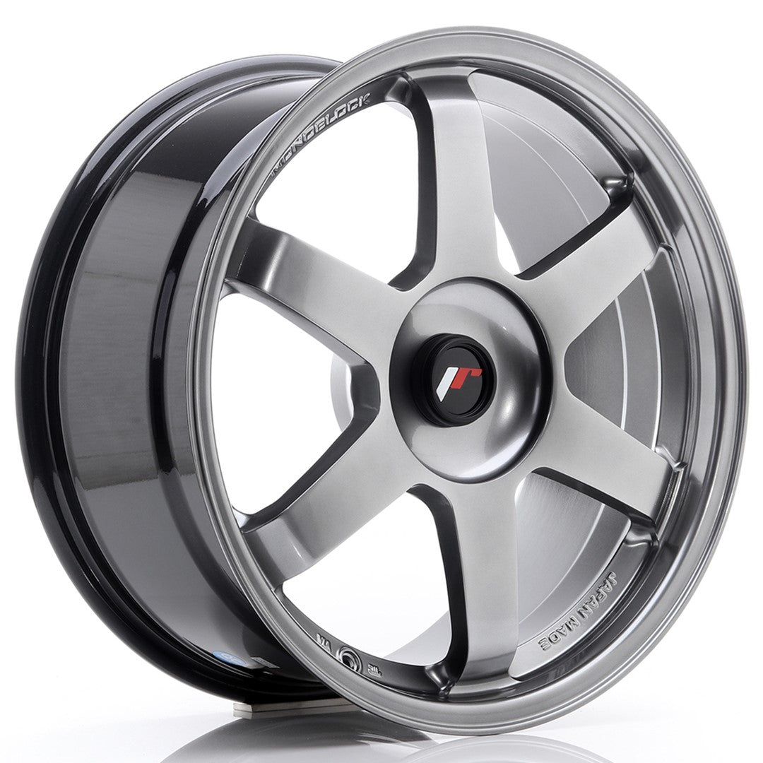 Japan Racing JR3 Alloy Wheel 18" x 8,5" ET25, 26, 27, 28, 29, 30, 31, 32, 33, 34, 35, 36, 37, 38, 39, 40, 41, 42 3x112, 4x100, 4x108, 4x110, 4x114.3, 5x100, 5x105, 5x108, 5x110, 5x112, 5x114.3, 5x115, 5x118, 5x120 - Hyper Black