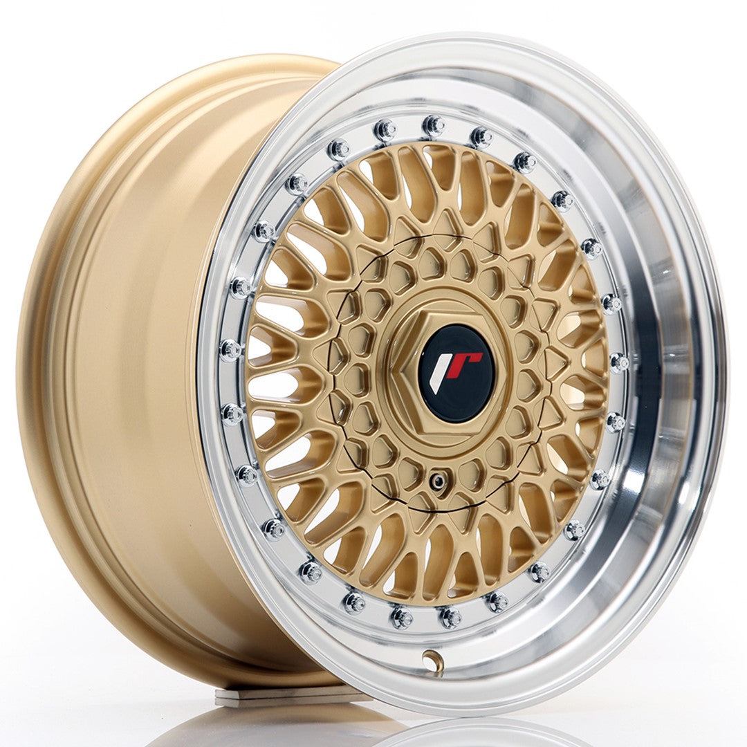 Japan Racing JR9 Alloy Wheel 15" x 7" ET20 3x112, 4x100, 4x108, 4x110, 4x114.3, 5x100, 5x105, 5x108, 5x110, 5x112, 5x114.3 - Gold