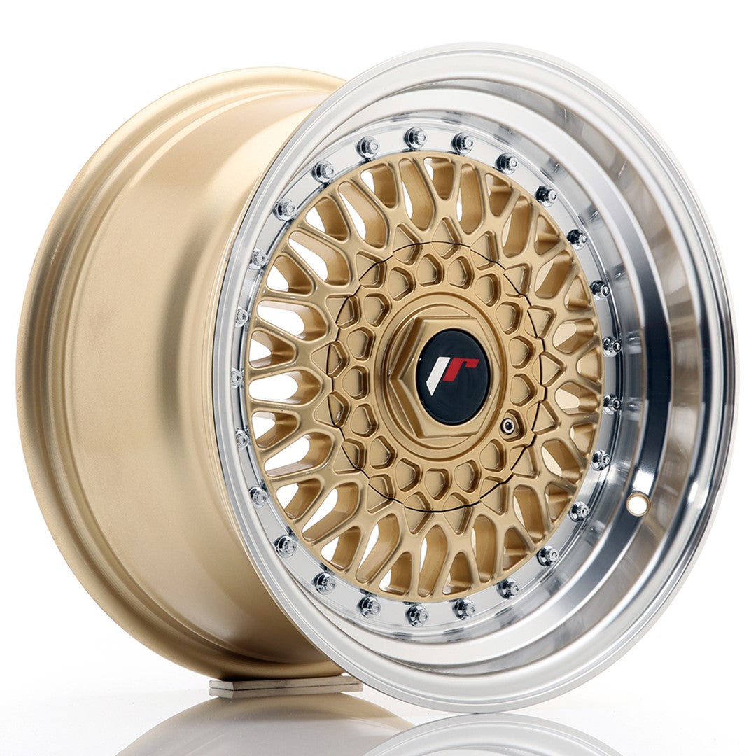 Japan Racing JR9 Alloy Wheel 15" x 8" ET20 3x112, 4x100, 4x108, 4x110, 4x114.3, 5x100, 5x105, 5x108, 5x110, 5x112, 5x114.3, 5x115, 5x118, 5x120 - Gold