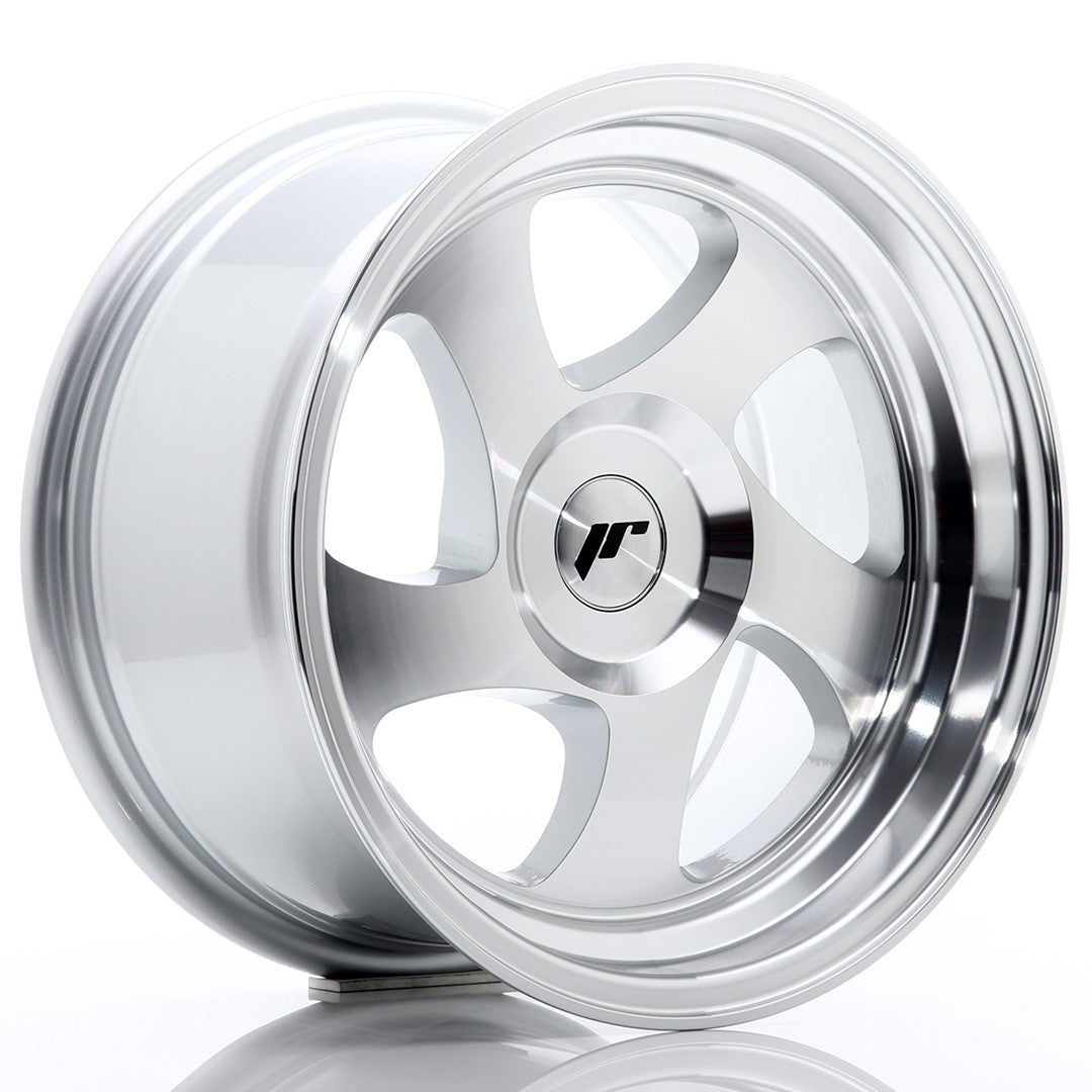 Japan Racing JR15 Alloy Wheel 15" x 8" ET20 3x112, 4x100, 4x108, 4x110, 4x114.3, 5x100, 5x105, 5x108, 5x110, 5x112, 5x114.3, 5x115, 5x118, 5x120 - Silver