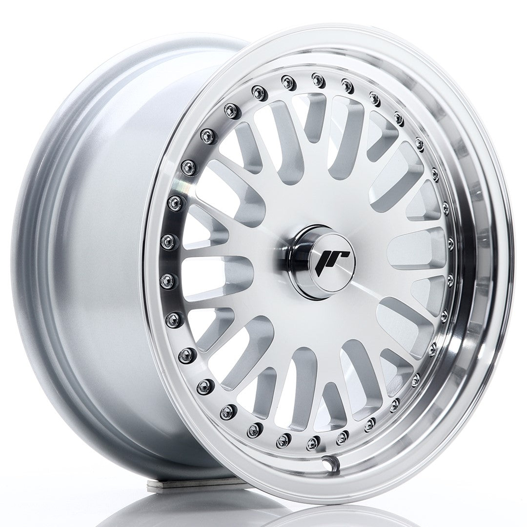 Japan Racing JR10 Alloy Wheel 15" x 7" ET30 3x112, 4x100, 4x108, 4x110, 4x114.3, 5x100, 5x105, 5x108, 5x110, 5x112, 5x114.3, 5x115, 5x118, 5x120 - Silver