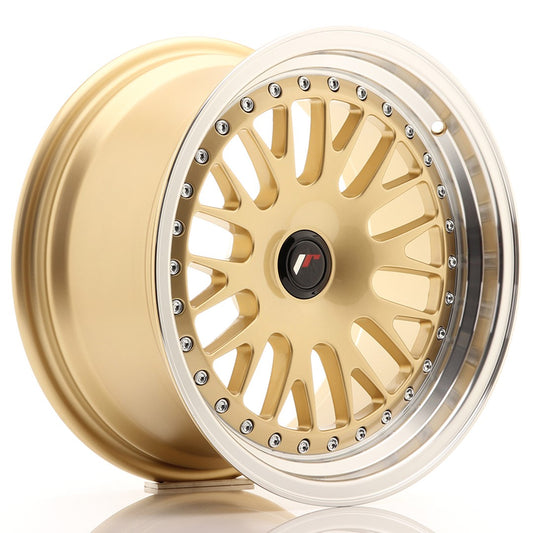 Japan Racing JR10 Alloy Wheel 16" x 8" ET20 3x112, 4x98, 4x100, 4x108, 4x110, 4x114.3, 5x98, 5x100, 5x105, 5x108, 5x110, 5x112, 5x114.3, 5x115, 5x118, 5x120 - Gold