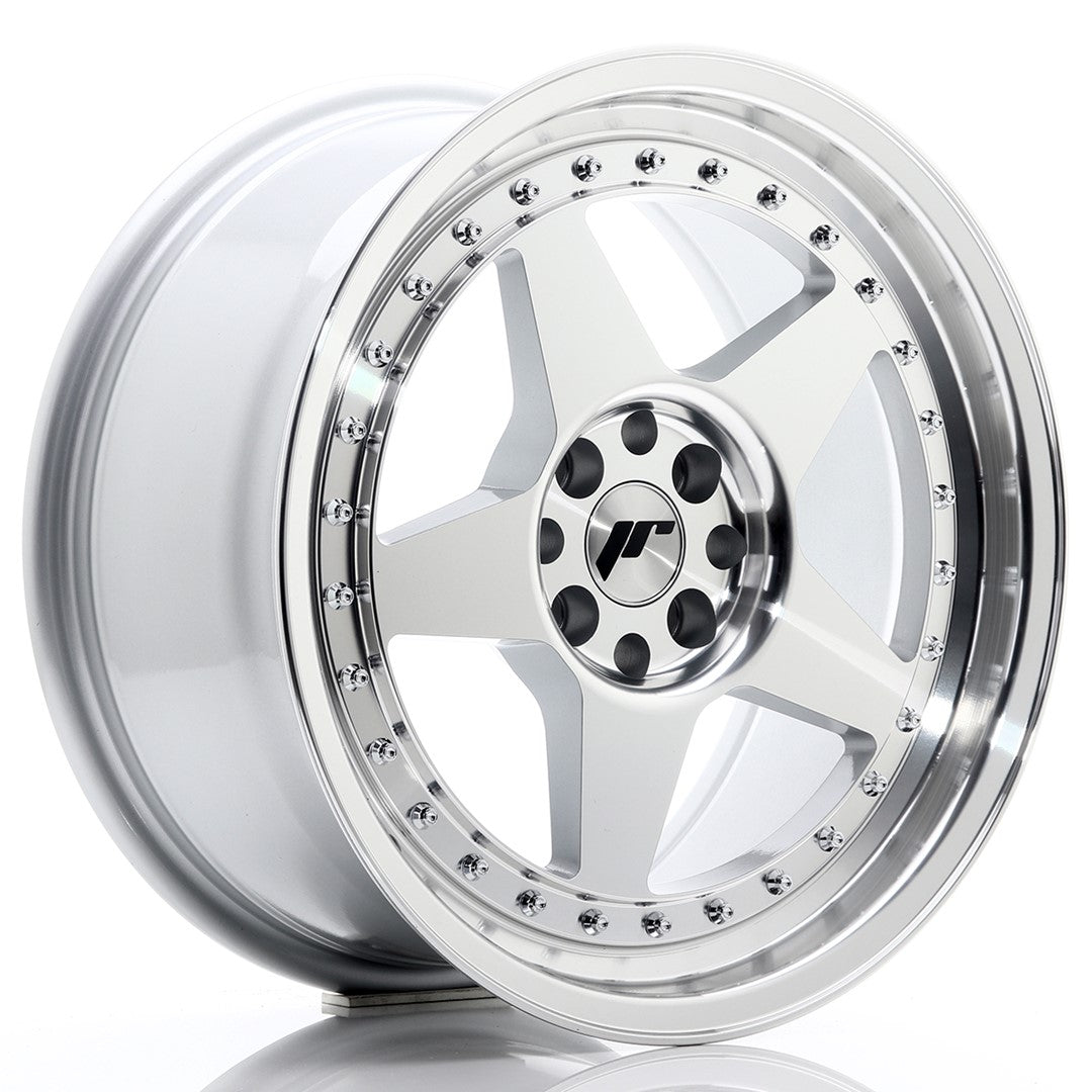 Japan Racing JR6 Alloy Wheel 17" x 8" ET35 4x100, 4x114.3 - Silver
