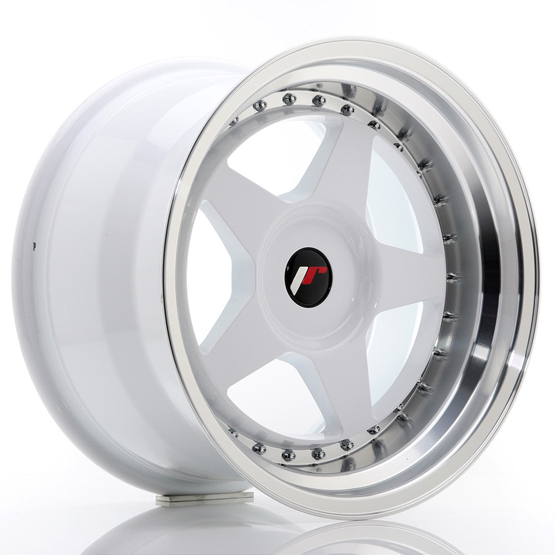 Japan Racing JR6 Alloy Wheel 17" x 10" ET20 3x112, 4x100, 4x108, 4x110, 4x114.3, 5x100, 5x105, 5x108, 5x110, 5x112, 5x114.3, 5x115, 5x118, 5x120 - White