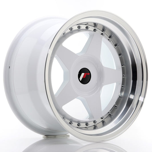 Japan Racing JR6 Alloy Wheel 17" x 10" ET20 3x112, 4x100, 4x108, 4x110, 4x114.3, 5x100, 5x105, 5x108, 5x110, 5x112, 5x114.3, 5x115, 5x118, 5x120 - White