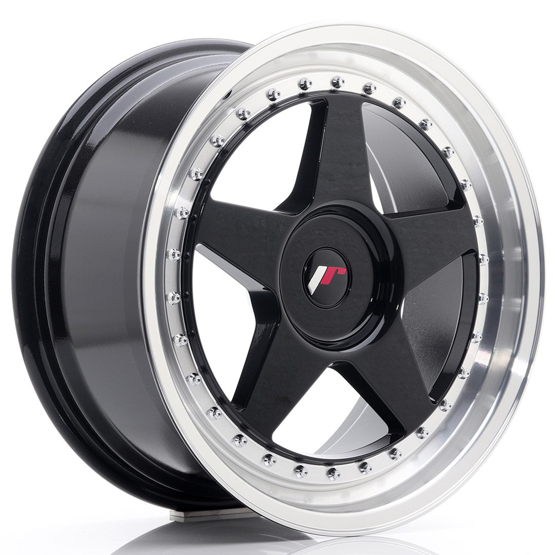 Japan Racing JR6 Alloy Wheel 18" x 8,5" ET20, 21, 22, 23, 24, 25, 26, 27, 28, 29, 30, 31, 32, 33, 34, 35, 36, 37, 38, 39, 40 3x112, 4x100, 4x108, 4x110, 4x114.3, 5x100, 5x105, 5x108, 5x110, 5x112, 5x114.3, 5x115, 5x118, 5x120 - Black