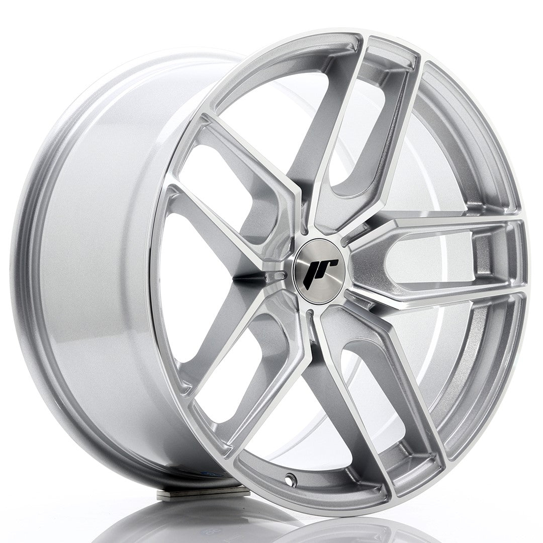 Japan Racing JR25 Alloy Wheel 18" x 9,5" ET20, 21, 22, 23, 24, 25, 26, 27, 28, 29, 30, 31, 32, 33, 34, 35, 36, 37, 38, 39, 40 5x100, 5x105, 5x108, 5x110, 5x112, 5x114.3, 5x115, 5x118, 5x120 - Silver