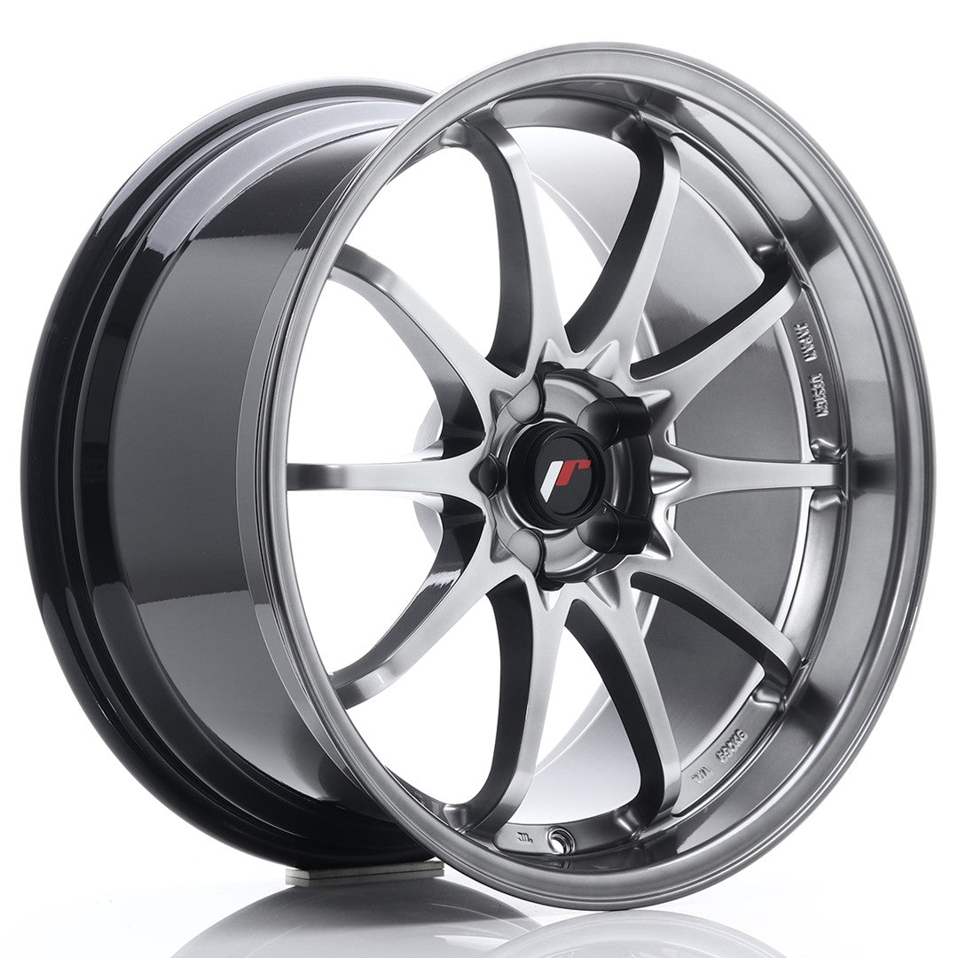 Japan Racing JR5 Alloy Wheel 19" x 9,5" ET12, 13, 14, 15, 16, 17, 18, 19, 20, 21, 22, 23, 24, 25, 26, 27, 28, 29, 30, 31, 32, 33, 34, 35, 36 5x100, 5x105, 5x108, 5x110, 5x112, 5x114.3, 5x115, 5x118, 5x120 - Hyper Black