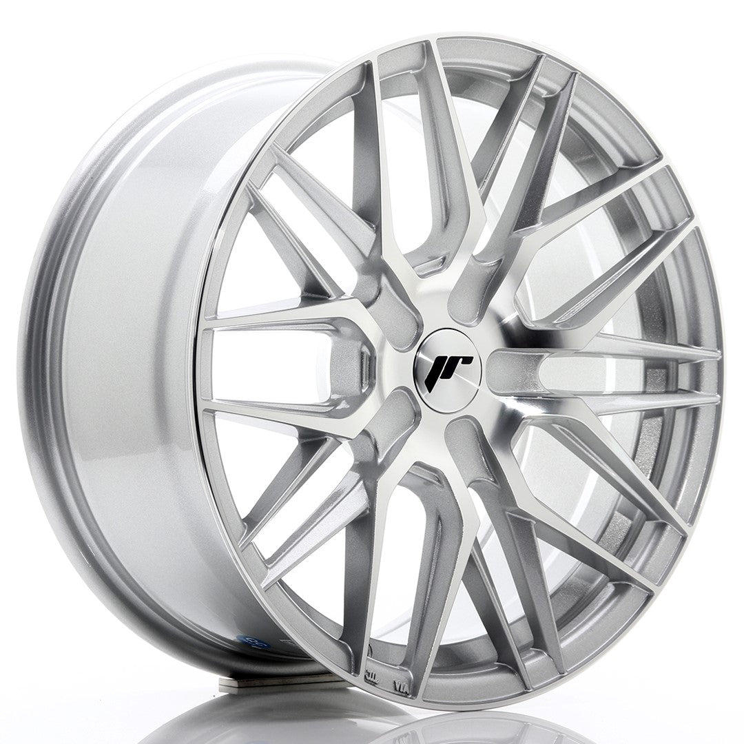 Japan Racing JR28 Alloy Wheel 17" x 8" ET25, 26, 27, 28, 29, 30, 31, 32, 33, 34, 35, 36, 37, 38, 39, 40 4x100, 4x108, 4x110, 4x114.3, 5x100, 5x105, 5x108, 5x110, 5x112, 5x114.3, 5x115, 5x118, 5x120 - Silver