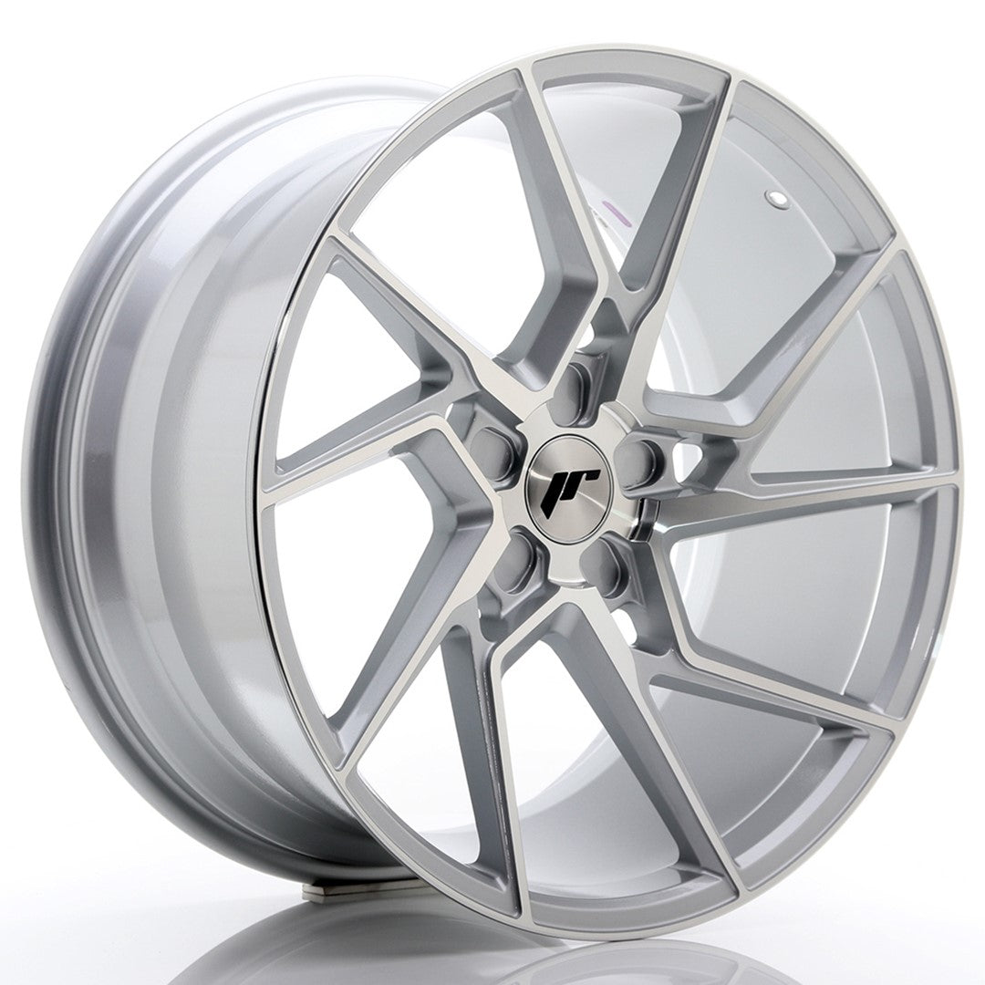 Japan Racing JR33 Alloy Wheel 20" x 10" ET20, 21, 22, 23, 24, 25, 26, 27, 28, 29, 30, 31, 32, 33, 34, 35, 36, 37, 38, 39, 40 5x108, 5x110, 5x112, 5x114.3, 5x115, 5x118, 5x120, 5x120.65, 5x127, 5x130 - Silver