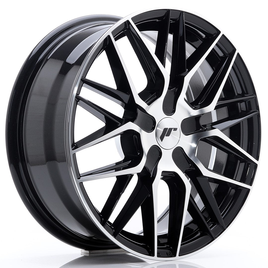 Japan Racing JR28 Alloy Wheel 17" x 7" ET20, 21, 22, 23, 24, 25, 26, 27, 28, 29, 30, 31, 32, 33, 34, 35, 36, 37, 38, 39, 40, 41, 42, 43, 44, 45 4x100, 4x108, 4x110, 4x114.3, 5x100, 5x105, 5x108, 5x110, 5x112, 5x114.3, 5x115, 5x118, 5x120 - Black