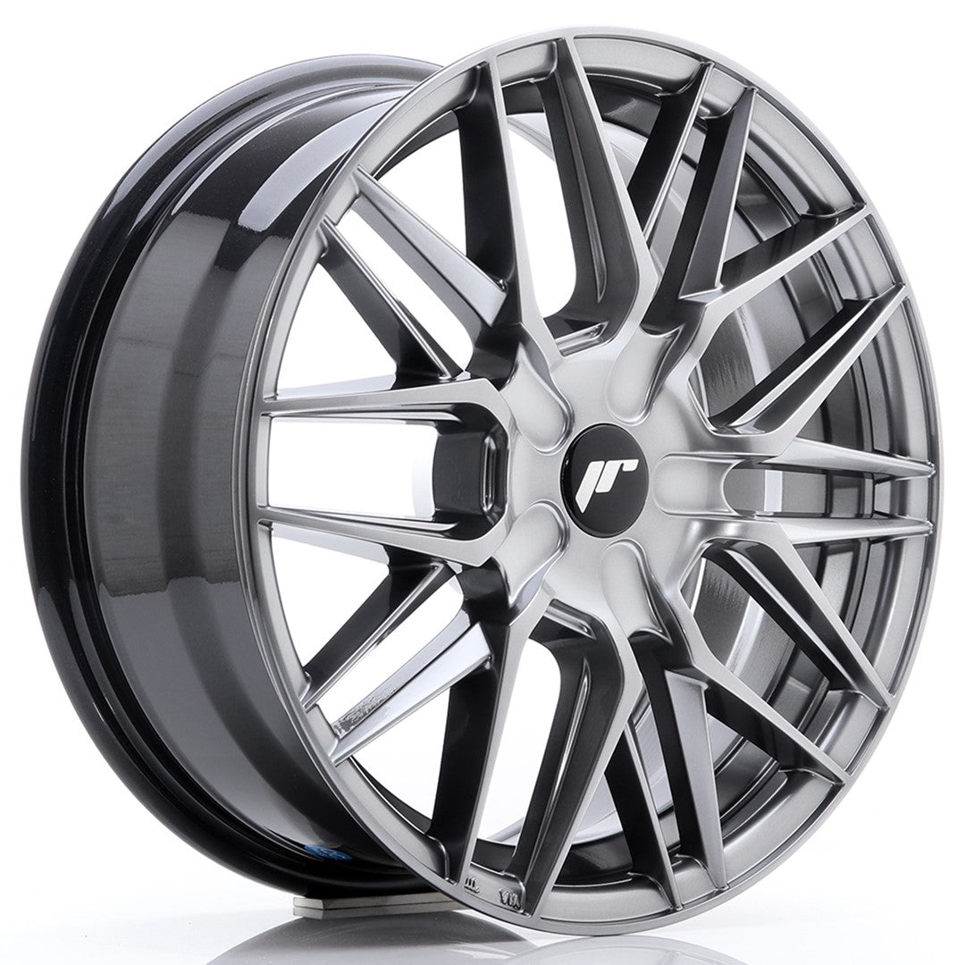 Japan Racing JR28 Alloy Wheel 17" x 7" ET20, 21, 22, 23, 24, 25, 26, 27, 28, 29, 30, 31, 32, 33, 34, 35, 36, 37, 38, 39, 40, 41, 42, 43, 44, 45 4x100, 4x108, 4x110, 4x114.3, 5x100, 5x105, 5x108, 5x110, 5x112, 5x114.3, 5x115, 5x118, 5x120 - Hyper Black