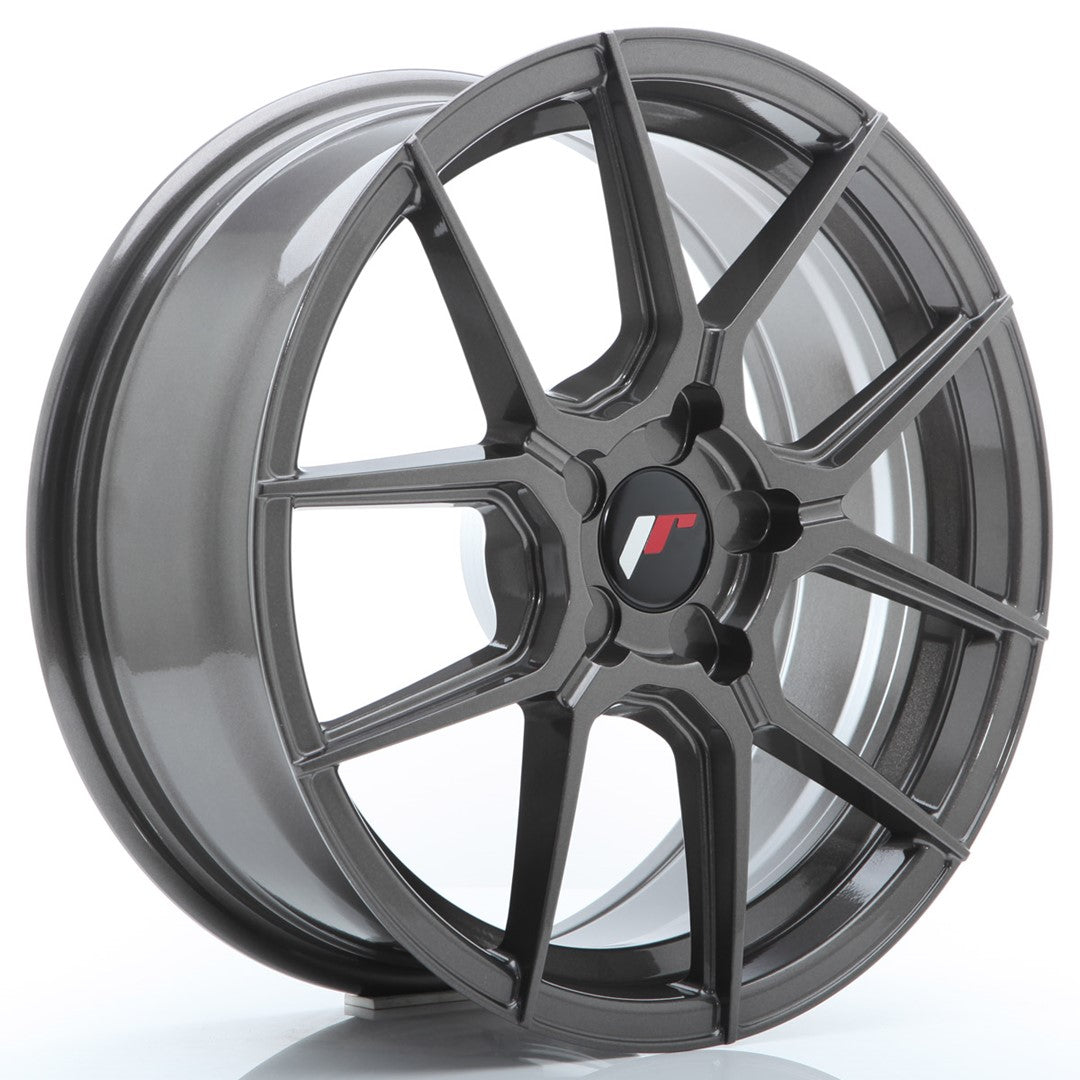 Japan Racing JR30 Alloy Wheel 17" x 7" ET20, 21, 22, 23, 24, 25, 26, 27, 28, 29, 30, 31, 32, 33, 34, 35, 36, 37, 38, 39, 40 5x100, 5x105, 5x108, 5x110, 5x112, 5x114.3, 5x115, 5x118, 5x120 - Hyper Gray
