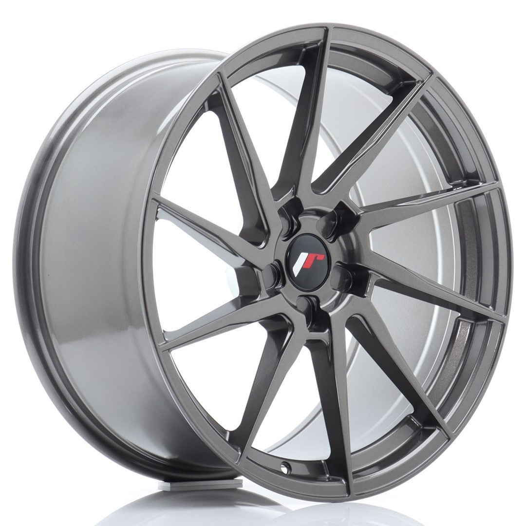 Japan Racing JR36 Alloy Wheel 20" x 10" ET20, 21, 22, 23, 24, 25, 26, 27, 28, 29, 30, 31, 32, 33, 34, 35, 36, 37, 38, 39, 40, 41, 42, 43, 44, 45 5x108, 5x110, 5x112, 5x114.3, 5x115, 5x118, 5x120, 5x120.65, 5x127, 5x130 - Hyper Gray