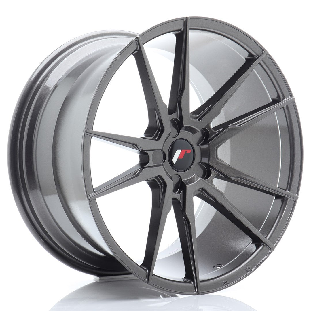 Japan Racing JR21 Alloy Wheel 20" x 11" ET30, 31, 32, 33, 34, 35, 36, 37, 38, 39, 40, 41, 42, 43, 44, 45, 46, 47, 48, 49, 50 5x108, 5x110, 5x112, 5x114.3, 5x115, 5x118, 5x120, 5x120.65, 5x127, 5x130 - Hyper Gray