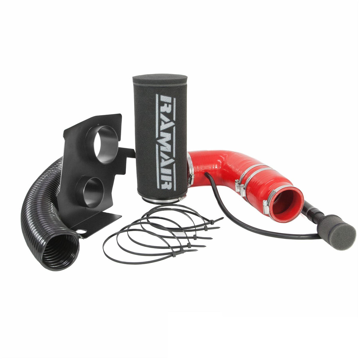 Ramair Red Ramair Air Filter Induction Intake Kit for Citroen DS3 & DS4 1.2 THP & VTI 110/130 & Peugeot 208 & 308 1.2 THP 110/130