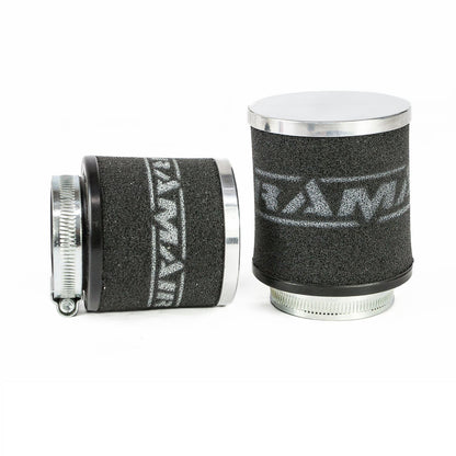 Ramair Chrome Cap Motorcycle Pod Air Filter - 52mm ID Neck - MC-007