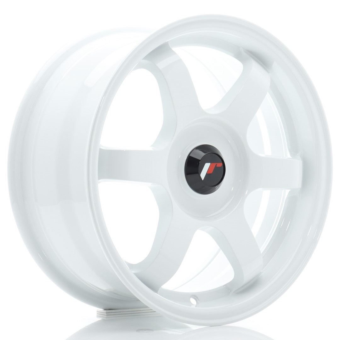 Japan Racing JR3 Alloy Wheel 15" x 7" ET25, 26, 27, 28, 29, 30, 31, 32, 33, 34, 35, 36, 37, 38, 39, 40, 41, 42 3x112, 4x100, 4x108, 4x110, 4x114.3, 5x100, 5x105, 5x108, 5x110, 5x112, 5x114.3 - White