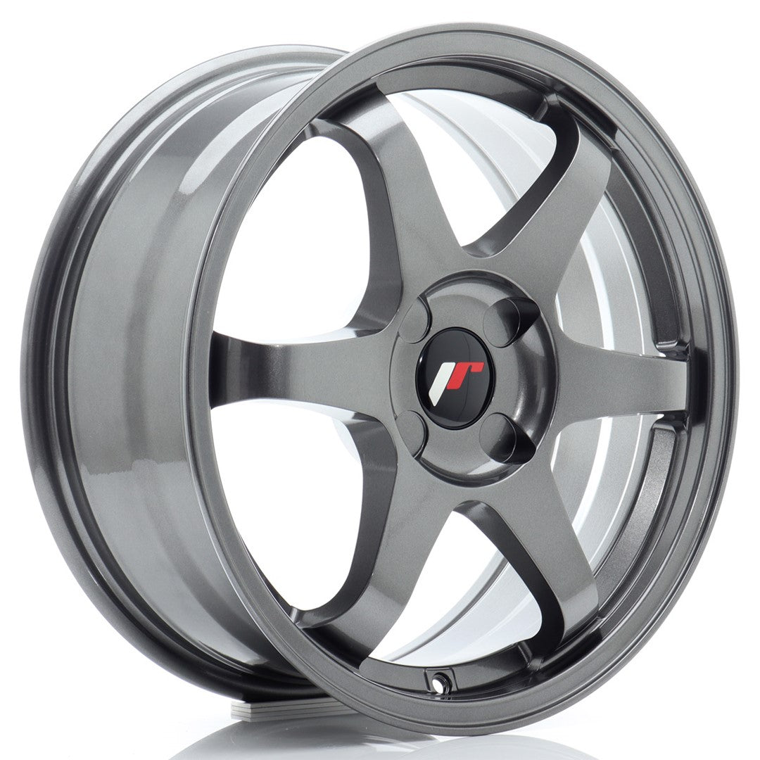 Japan Racing JR3 Alloy Wheel 17" x 7" ET20, 21, 22, 23, 24, 25, 26, 27, 28, 29, 30, 31, 32, 33, 34, 35, 36, 37, 38, 39, 40, 41, 42 4x100, 4x108, 4x110, 4x114.3 - Gun metal