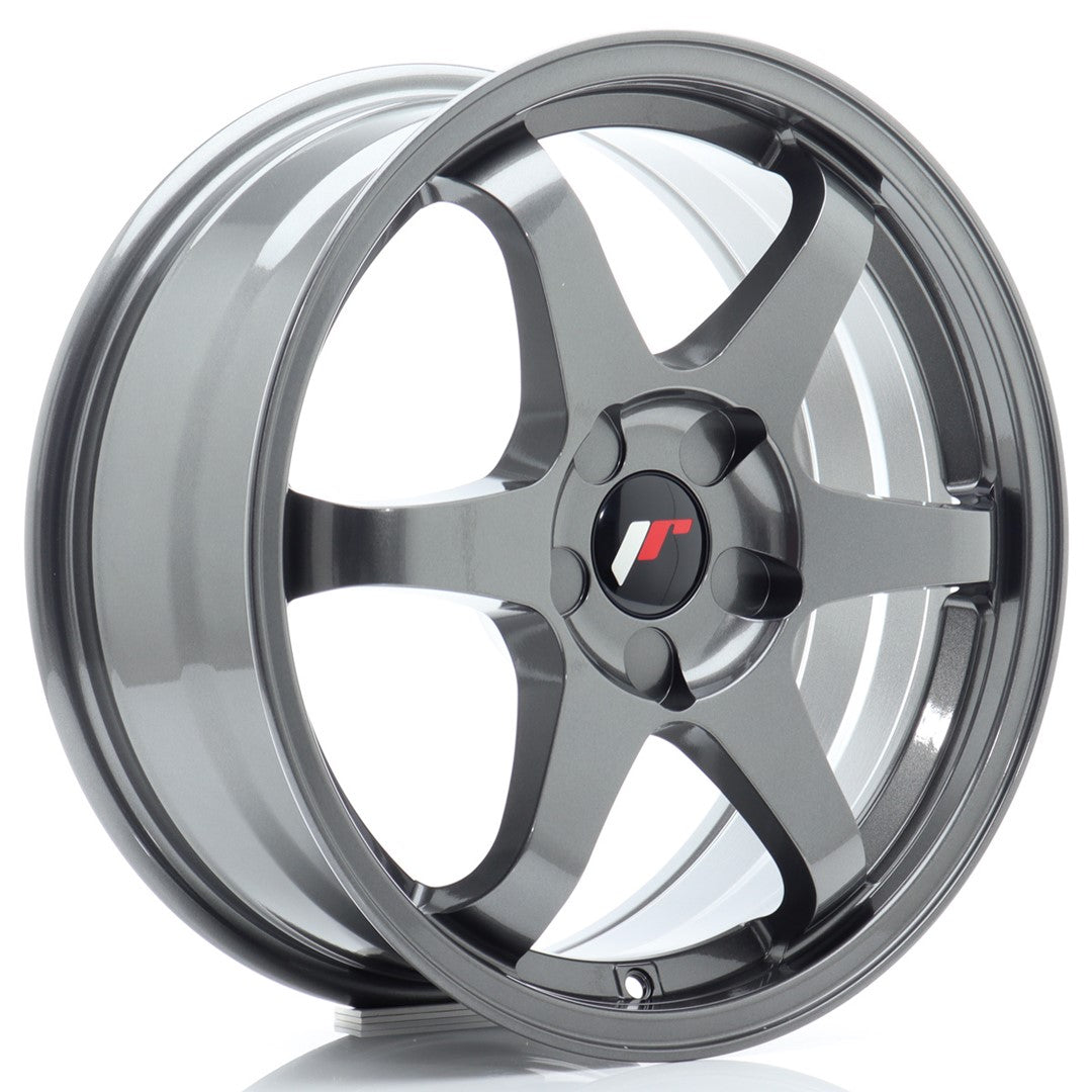Japan Racing JR3 Alloy Wheel 17" x 7" ET20, 21, 22, 23, 24, 25, 26, 27, 28, 29, 30, 31, 32, 33, 34, 35, 36, 37, 38, 39, 40, 41, 42 5x100, 5x105, 5x108, 5x110, 5x112, 5x114.3, 5x115, 5x118, 5x120 - Gun metal