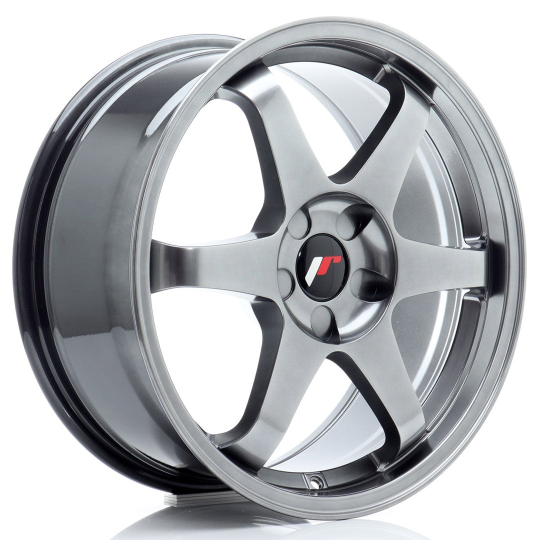 Japan Racing JR3 Alloy Wheel 18" x 8" ET20, 21, 22, 23, 24, 25, 26, 27, 28, 29, 30, 31, 32, 33, 34, 35, 36, 37, 38, 39, 40, 41, 42, 43, 44, 45 5x100, 5x105, 5x108, 5x110, 5x112, 5x114.3, 5x115, 5x118, 5x120 - Hyper Black