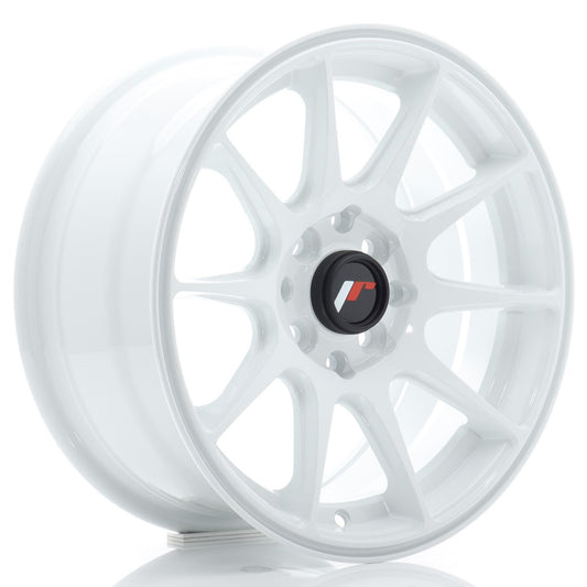 Japan Racing JR11 Alloy Wheel 15" x 7" ET30 4x100, 4x114.3 - White
