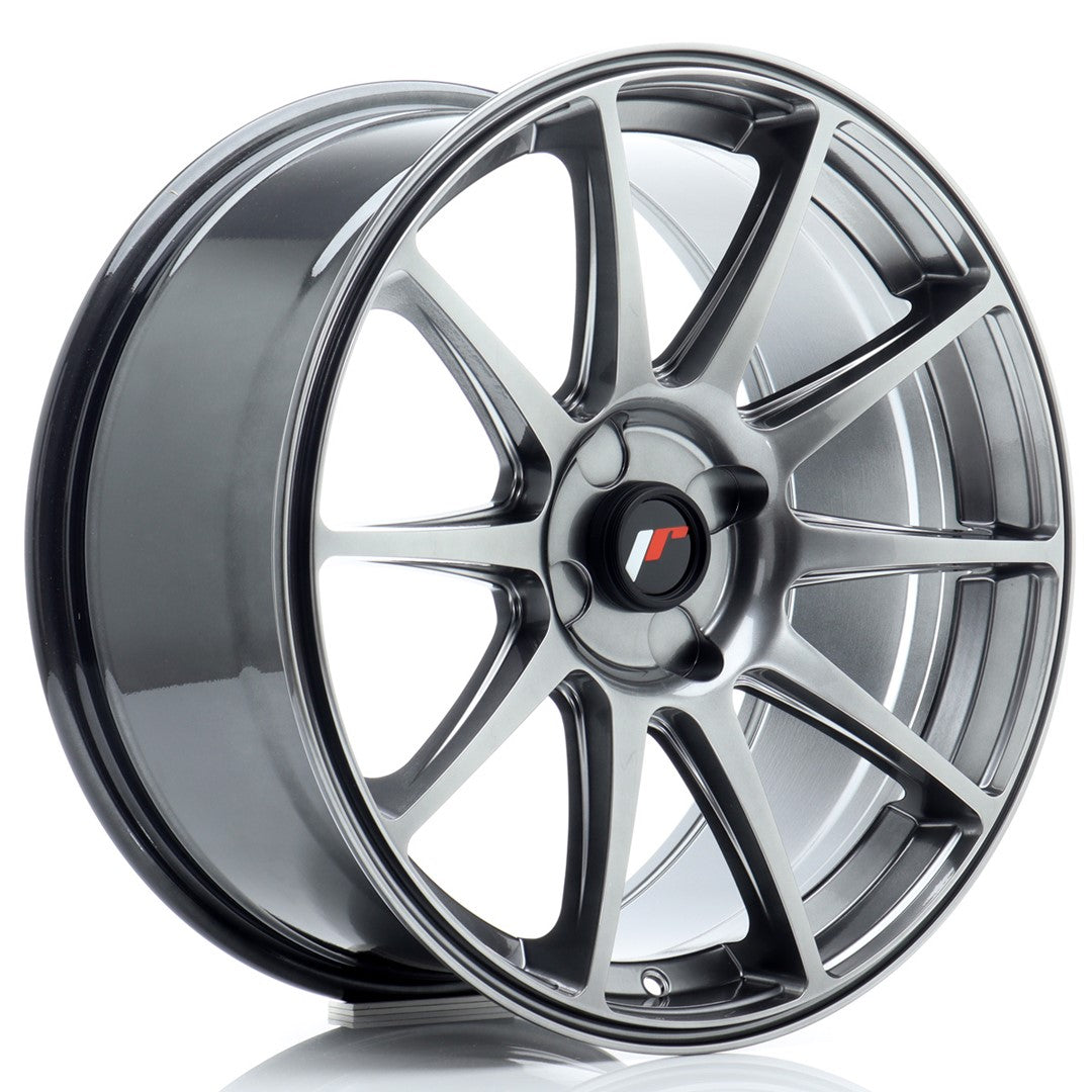 Japan Racing JR11 Alloy Wheel 18" x 8,5" ET20, 21, 22, 23, 24, 25, 26, 27, 28, 29, 30, 31, 32, 33, 34, 35, 36, 37, 38, 39, 40 4x100, 4x108, 4x110, 4x114.3 - Hyper Black
