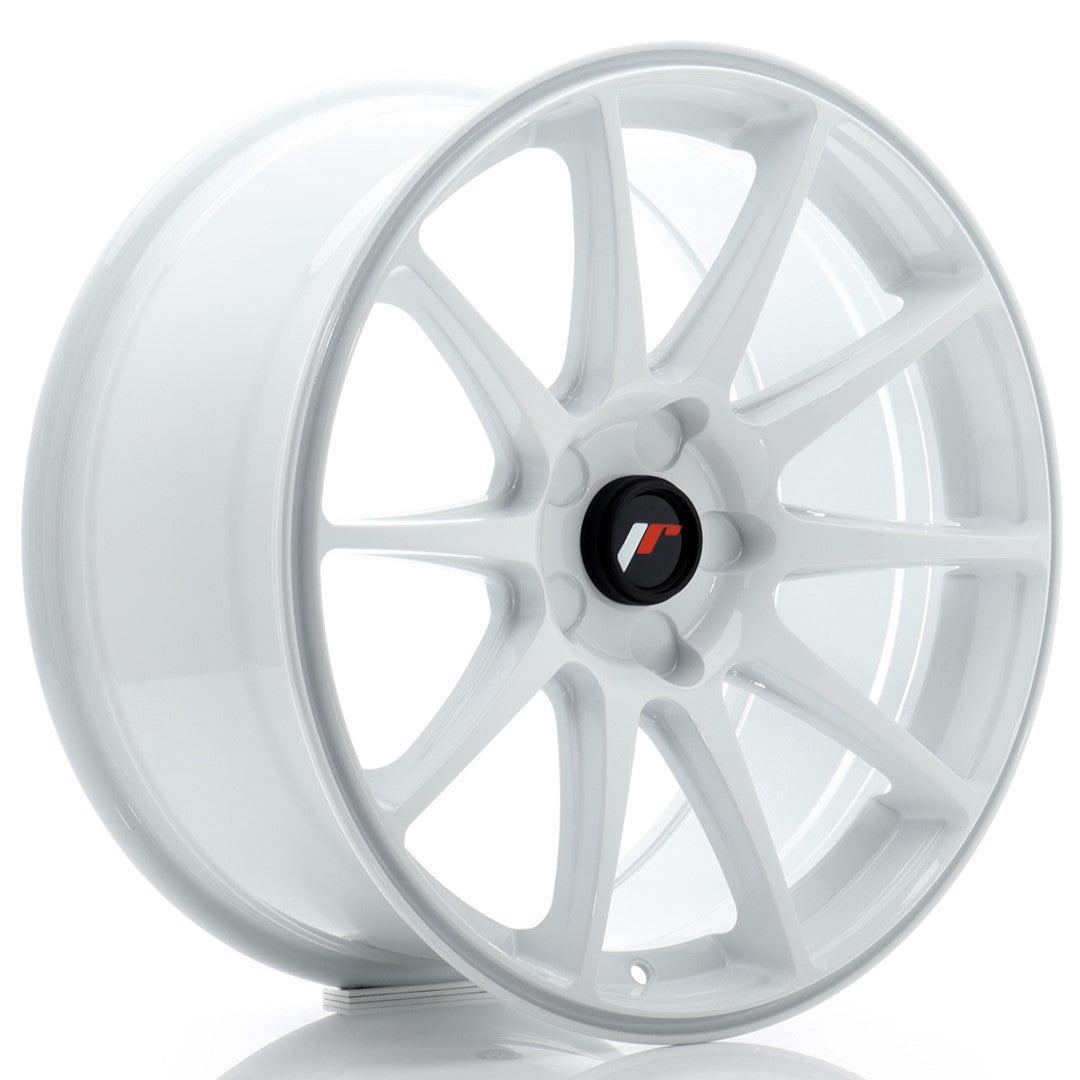 Japan Racing JR11 Alloy Wheel 18" x 8,5" ET20, 21, 22, 23, 24, 25, 26, 27, 28, 29, 30, 31, 32, 33, 34, 35, 36, 37, 38, 39, 40 5x100, 5x105, 5x108, 5x110, 5x112, 5x114.3, 5x115, 5x118, 5x120 - White