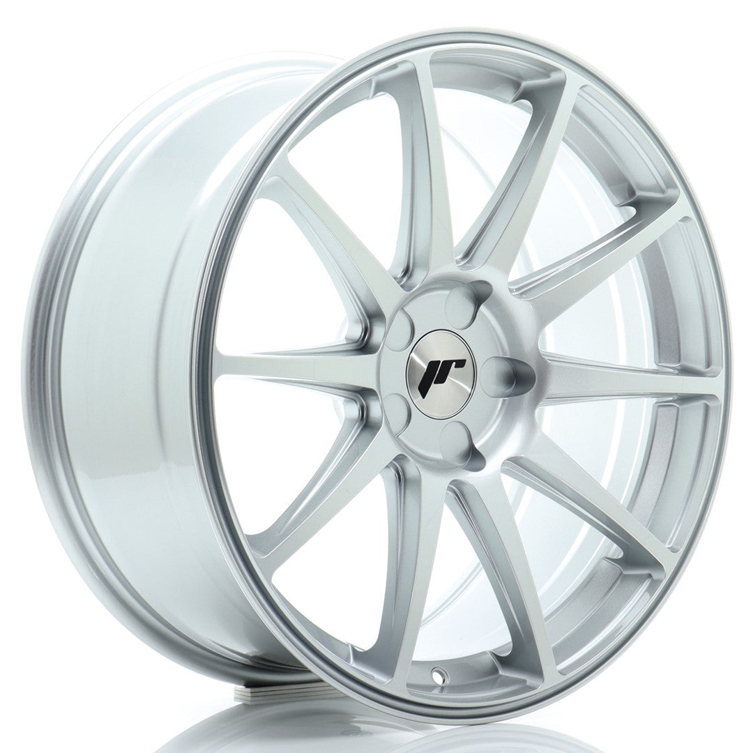 Japan Racing JR11 Alloy Wheel 19" x 8,5" ET20, 21, 22, 23, 24, 25, 26, 27, 28, 29, 30, 31, 32, 33, 34, 35, 36, 37, 38, 39, 40, 41, 42 5x100, 5x105, 5x108, 5x110, 5x112, 5x114.3, 5x115, 5x118, 5x120 - Silver