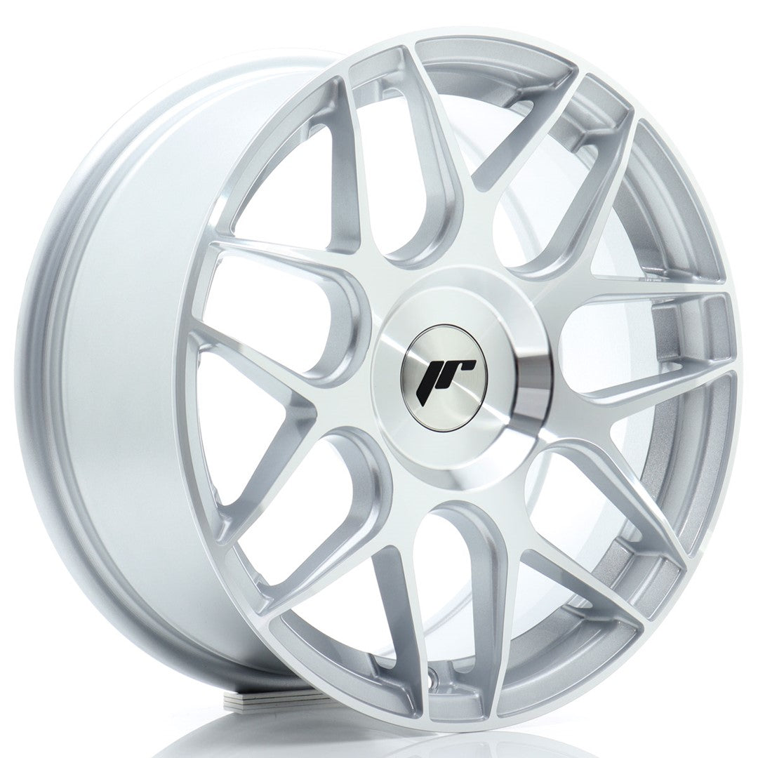 Japan Racing JR18 Alloy Wheel 16" x 7" ET20, 21, 22, 23, 24, 25, 26, 27, 28, 29, 30, 31, 32, 33, 34, 35 3x112, 4x98, 4x100, 4x108, 4x110, 4x114.3, 5x98, 5x100, 5x105, 5x108, 5x110, 5x112, 5x114.3 - Silver