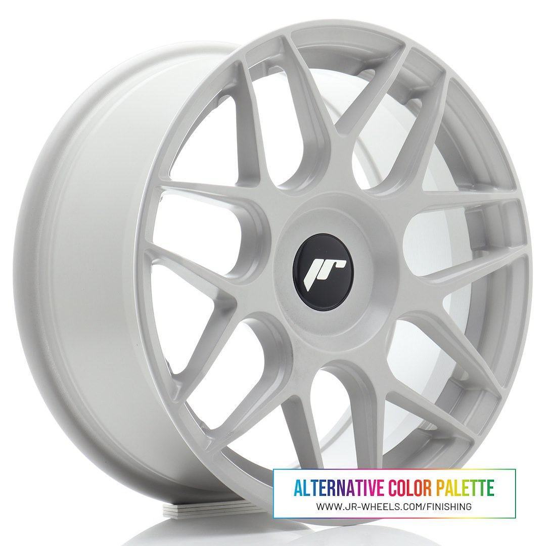 Japan Racing JR18 Alloy Wheel 16" x 7" ET20, 21, 22, 23, 24, 25, 26, 27, 28, 29, 30, 31, 32, 33, 34, 35 3x112, 4x98, 4x100, 4x108, 4x110, 4x114.3, 5x98, 5x100, 5x105, 5x108, 5x110, 5x112, 5x114.3 - Custom Finish
