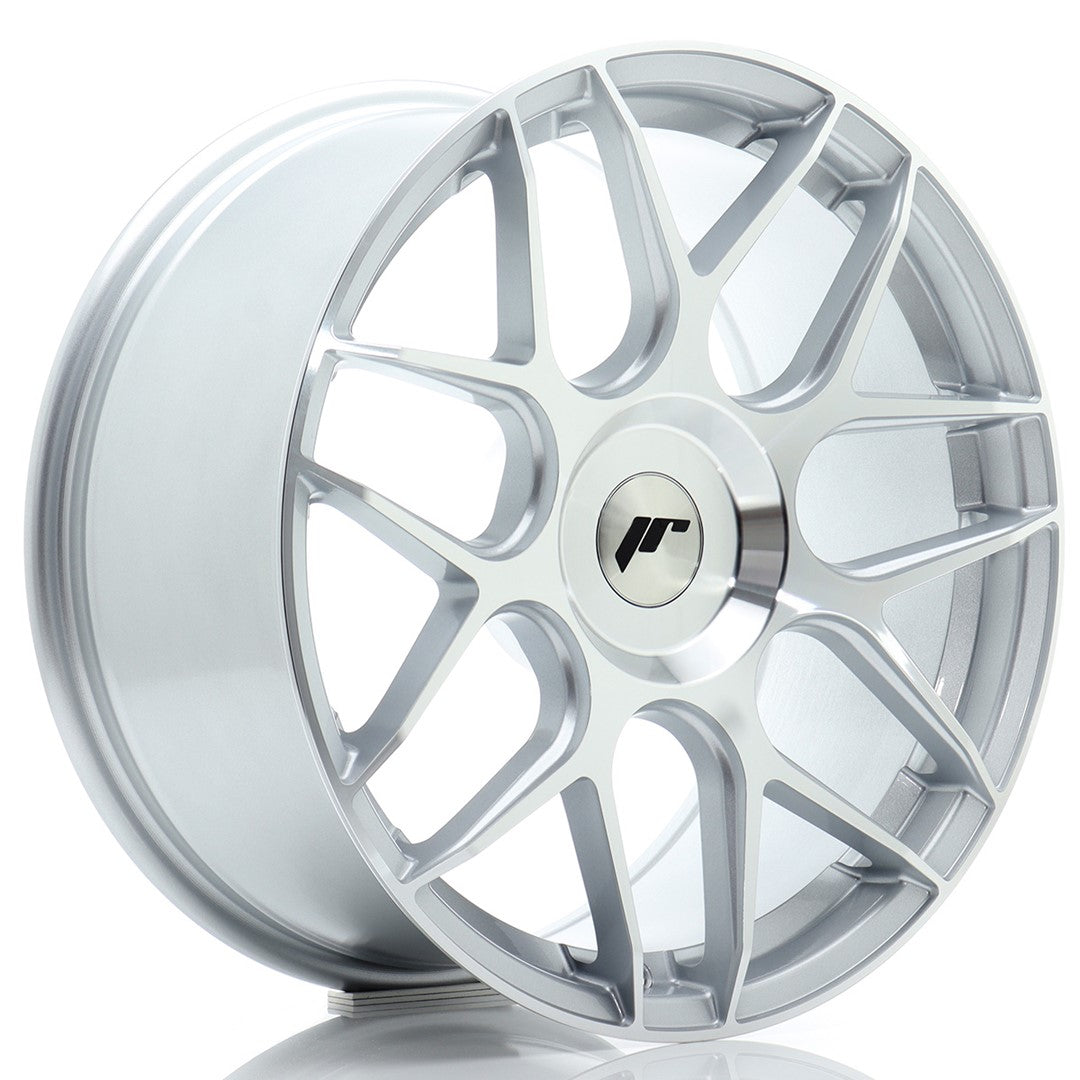 Japan Racing JR18 Alloy Wheel 18" x 8,5" ET20, 21, 22, 23, 24, 25, 26, 27, 28, 29, 30, 31, 32, 33, 34, 35, 36, 37, 38, 39, 40, 41, 42, 43, 44, 45 3x112, 4x100, 4x108, 4x110, 4x114.3, 5x100, 5x105, 5x108, 5x110, 5x112, 5x114.3, 5x115, 5x118, 5x120 - Silver