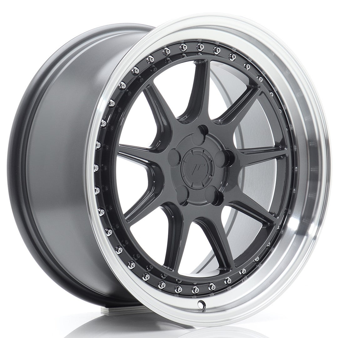Japan Racing JR47 Alloy Wheel 18" x 8,5" ET15, 16, 17, 18, 19, 20, 21, 22, 23, 24, 25, 26, 27, 28, 29, 30, 31, 32, 33, 34, 35 5x100, 5x105, 5x108, 5x110, 5x112, 5x114.3 - Hyper Gray