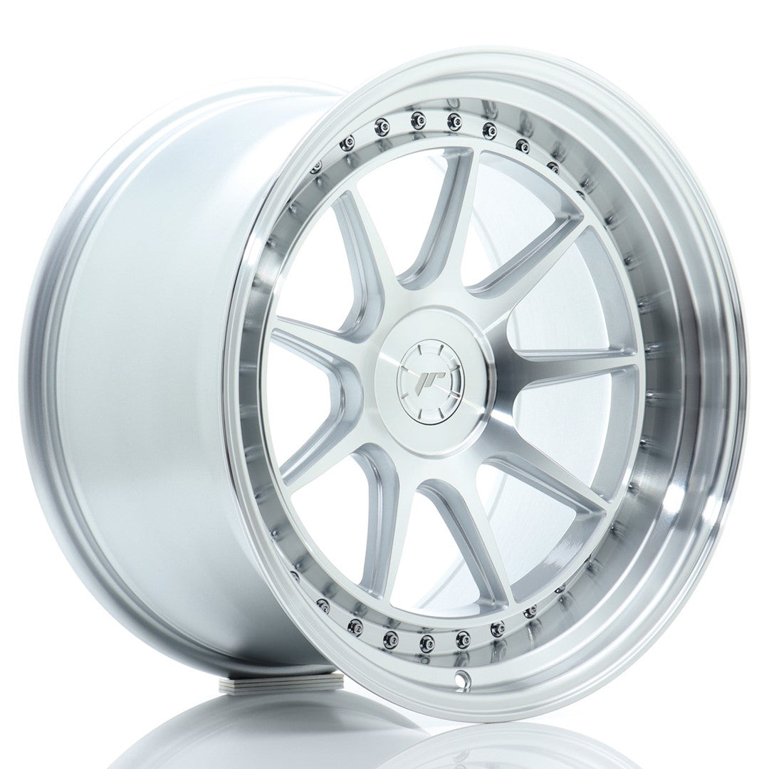 Japan Racing JR47 Alloy Wheel 19" x 11" ET0, 1, 2, 3, 4, 5, 6, 7, 8, 9, 10, 11, 12, 13, 14, 15, 16, 17, 18, 19, 20, 21, 22, 23, 24, 25 5x100, 5x105, 5x108, 5x110, 5x112, 5x114.3, 5x115, 5x118, 5x120 - Silver
