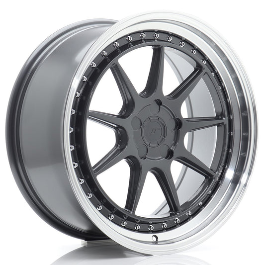 Japan Racing JR47 Alloy Wheel 19" x 8,5" ET15, 16, 17, 18, 19, 20, 21, 22, 23, 24, 25, 26, 27, 28, 29, 30, 31, 32, 33, 34, 35 5x100, 5x105, 5x108, 5x110, 5x112, 5x114.3 - Hyper Gray