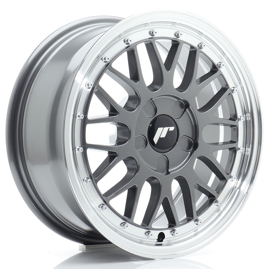 Japan Racing JR23 Alloy Wheel 16" x 7" ET20, 21, 22, 23, 24, 25, 26, 27, 28, 29, 30, 31, 32, 33, 34, 35, 36, 37, 38, 39, 40, 41, 42, 43, 44, 45 5x100, 5x105, 5x108, 5x110, 5x112, 5x114.3, 5x115, 5x118, 5x120 - Hyper Gray