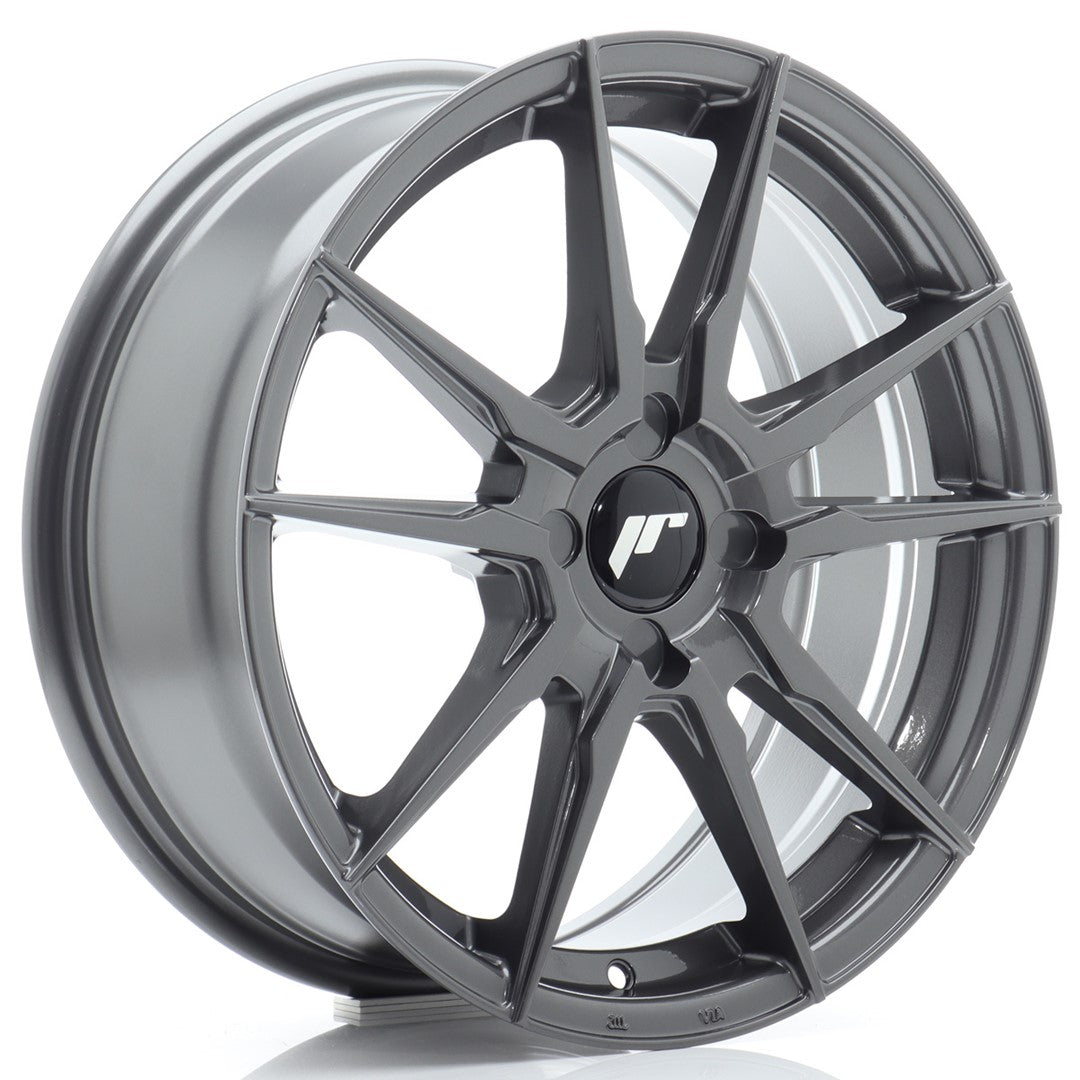 Japan Racing JR21 Alloy Wheel 17" x 7" ET20, 21, 22, 23, 24, 25, 26, 27, 28, 29, 30, 31, 32, 33, 34, 35, 36, 37, 38, 39, 40 4x100, 4x108, 4x110, 4x114.3 - Hyper Gray