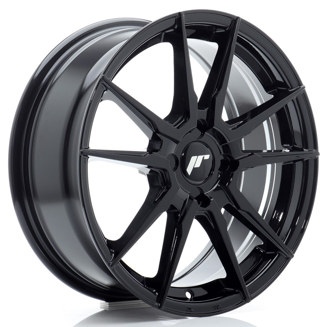 Japan Racing JR21 Alloy Wheel 17" x 7" ET20, 21, 22, 23, 24, 25, 26, 27, 28, 29, 30, 31, 32, 33, 34, 35, 36, 37, 38, 39, 40 4x100, 4x108, 4x110, 4x114.3 - Black
