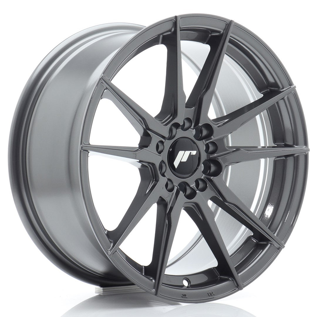 Japan Racing JR21 Alloy Wheel 17" x 8" ET35 5x108, 5x112 - Hyper Gray
