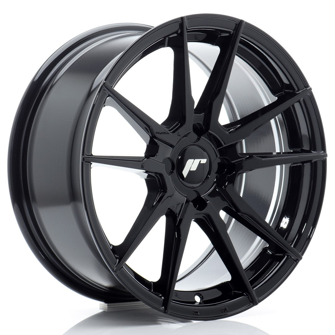 Japan Racing JR21 Alloy Wheel 17" x 8" ET20, 21, 22, 23, 24, 25, 26, 27, 28, 29, 30, 31, 32, 33, 34, 35 4x100, 4x108, 4x110, 4x114.3 - Black