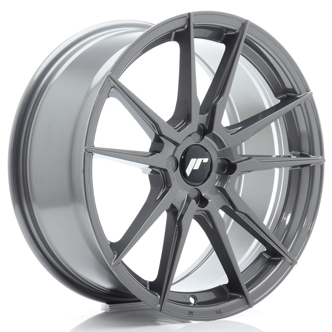 Japan Racing JR21 Alloy Wheel 18" x 8" ET20, 21, 22, 23, 24, 25, 26, 27, 28, 29, 30, 31, 32, 33, 34, 35, 36, 37, 38, 39, 40 4x100, 4x108, 4x110, 4x114.3 - Hyper Gray