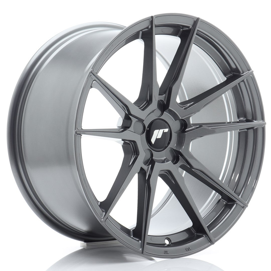 Japan Racing JR21 Alloy Wheel 18" x 9,5" ET20, 21, 22, 23, 24, 25, 26, 27, 28, 29, 30, 31, 32, 33, 34, 35, 36, 37, 38, 39, 40 5x100, 5x105, 5x108, 5x110, 5x112, 5x114.3, 5x115, 5x118, 5x120 - Hyper Gray