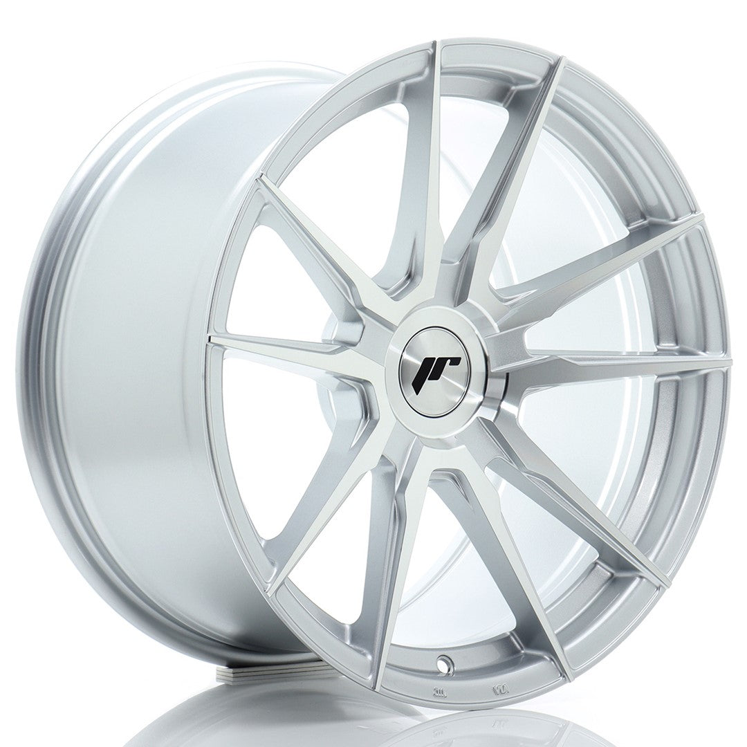 Japan Racing JR21 Alloy Wheel 18" x 9,5" ET20, 21, 22, 23, 24, 25, 26, 27, 28, 29, 30, 31, 32, 33, 34, 35, 36, 37, 38, 39, 40 4x100, 4x108, 4x110, 4x114.3, 5x100, 5x105, 5x108, 5x110, 5x112, 5x114.3, 5x115, 5x118, 5x120 - Silver