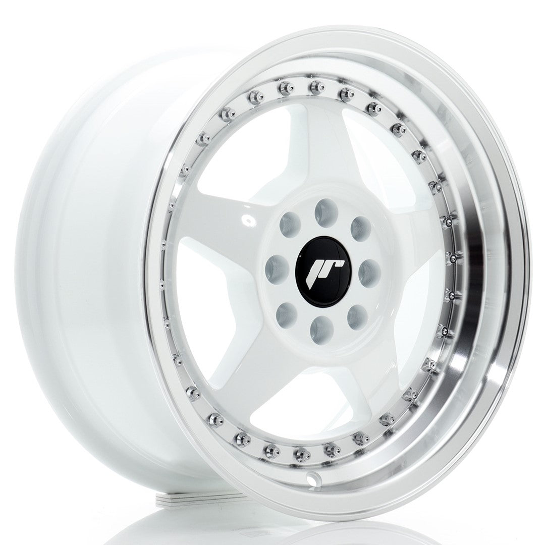Japan Racing JR6 Alloy Wheel 15" x 7" ET25 4x100, 4x108 - White